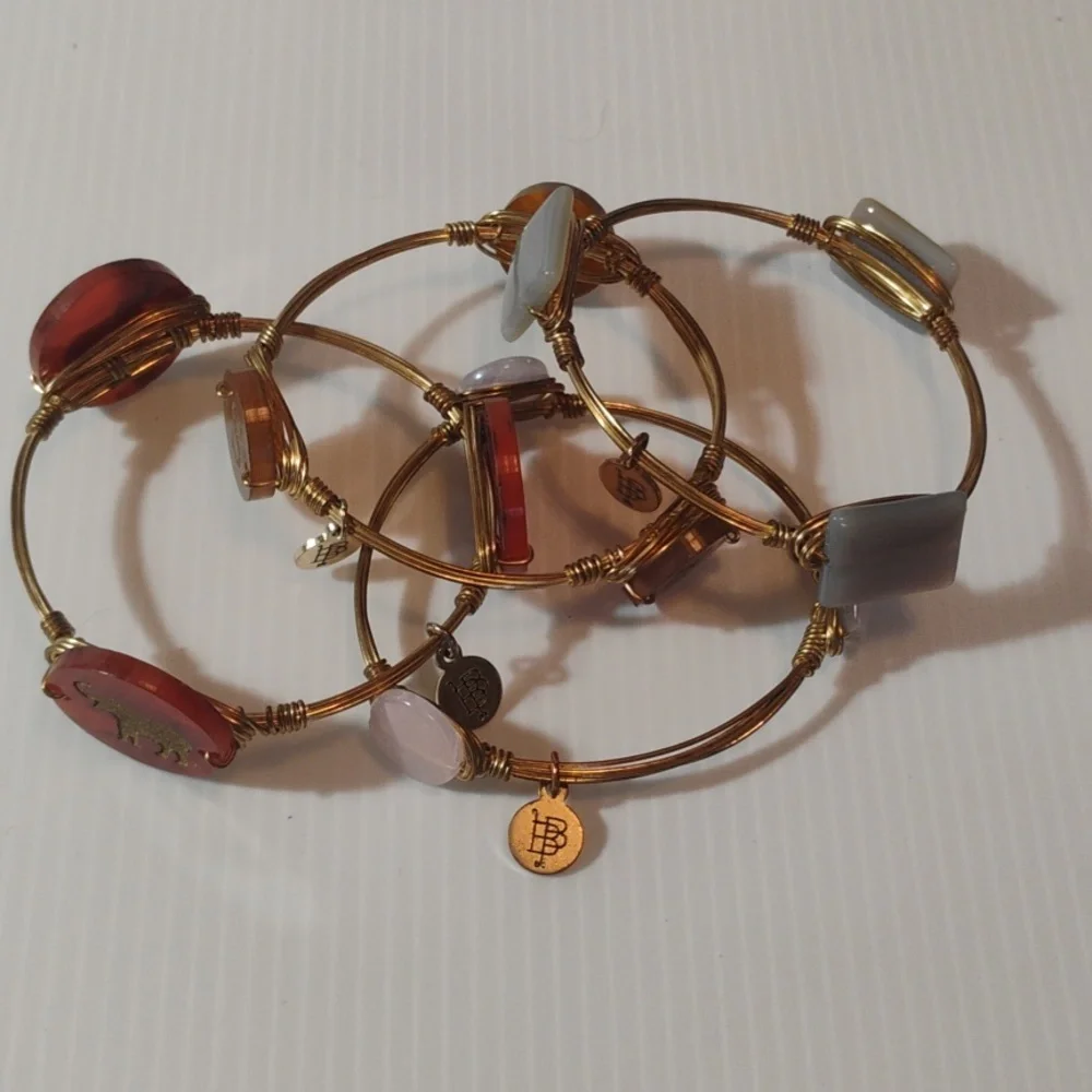 Bundle Bourbon and Bowties Wire Wrapped Bracelets All One Price - Picture 2 of 7